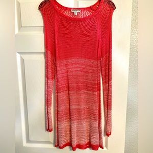Beautiful salmon color sweater dress M